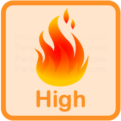 Chandler Burning Index: HIGH